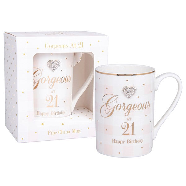 JDMad Dots Birthday 21st mug