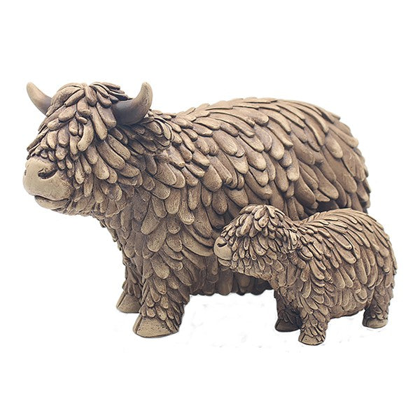 JD Hughie Highland Cow & Calf Large