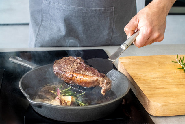 Kitchen Craft Oval Handled Stainless Steel Non-Stick Flexible Turner