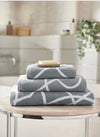 Copenhagen Home Set of 3 Pablo 100% Organic Cotton Towel Bundle Charcoal