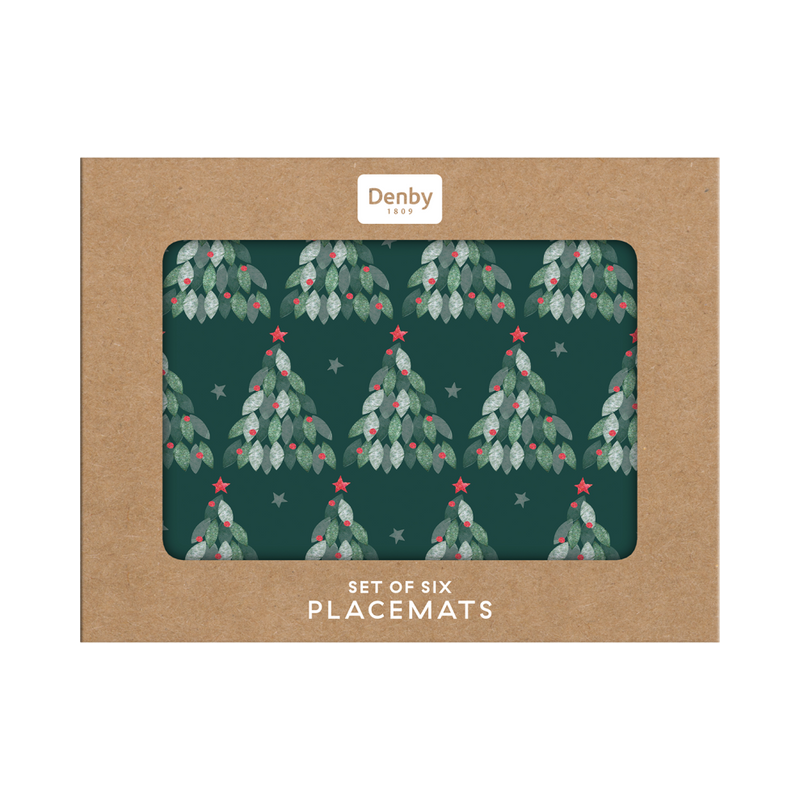 Denby Evergreen Set Of 6 Placemats