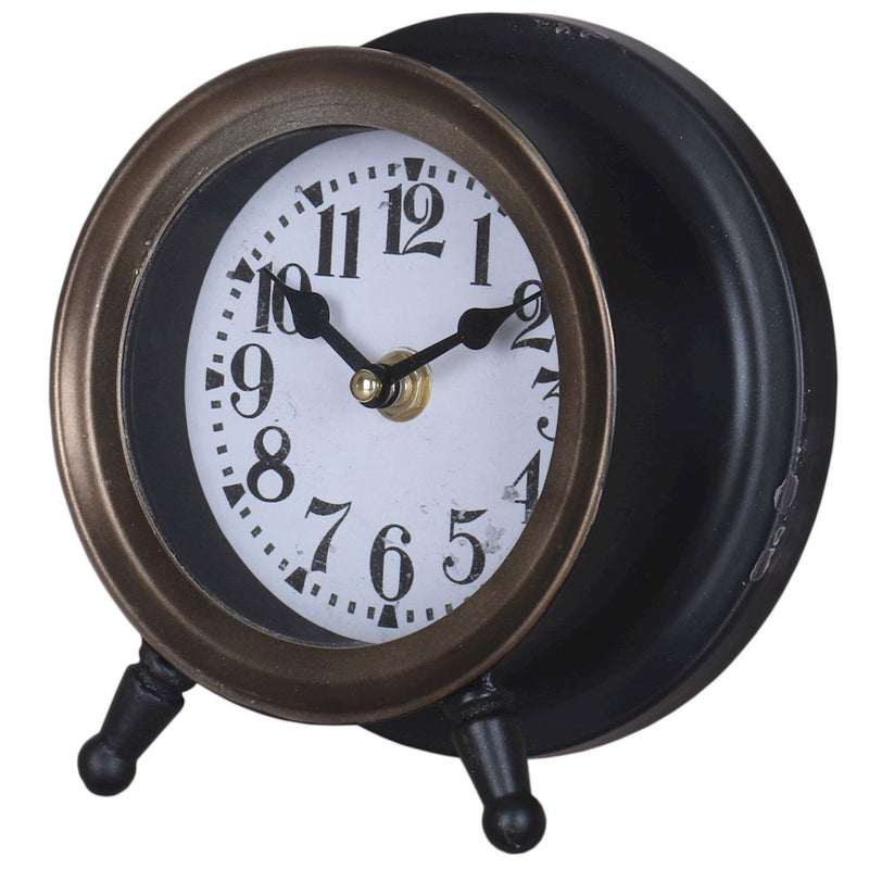 WJS METAL TABLE CLOCK 15x8x18cm