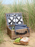 Beau Three Rivers 4 Person Filled Luxury Picnic Basket / Hamper