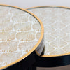 Tara Bruna Set of 2 Side Tables Black/Gold