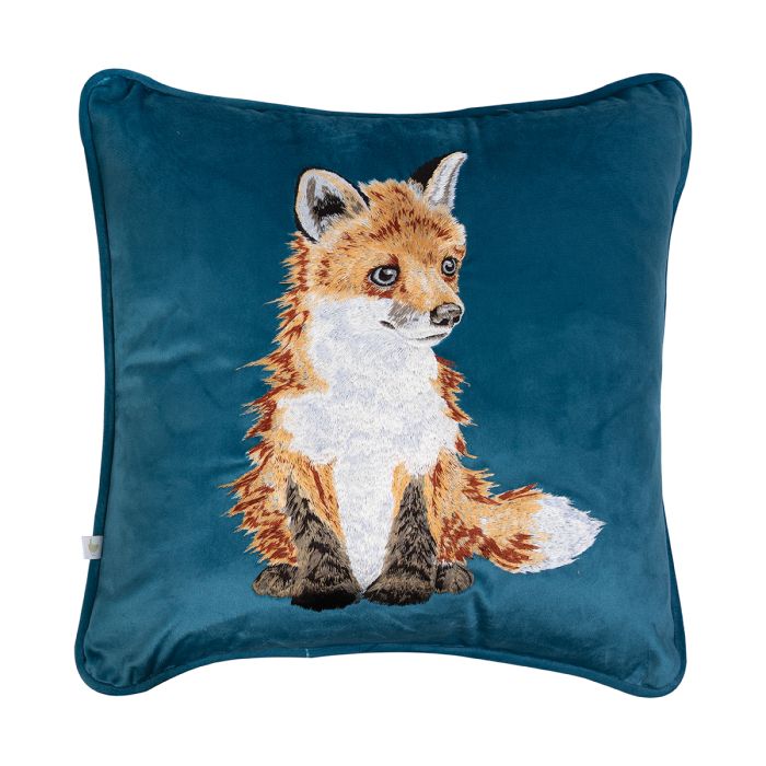 Wrendale Daydreamer' Fox Embroidered Cushion