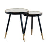Tara Bruna Set of 2 Side Tables Black/Gold