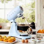 Smeg Retro Design Stand Mixer in Pastel Blue