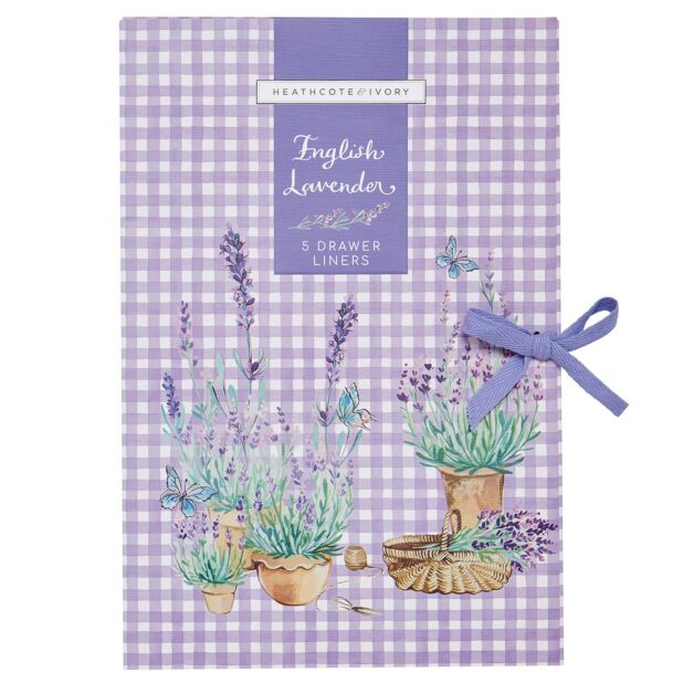Heathcote & Ivory English Lavender 5 Drawer Liners