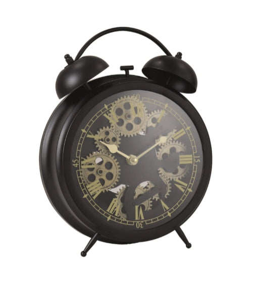 Straits Black Metal Clock