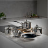 Stellar Flow 5 Piece Draining Saucepan Set