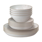 Denby Kiln Coral 12 Piece Tableware Set