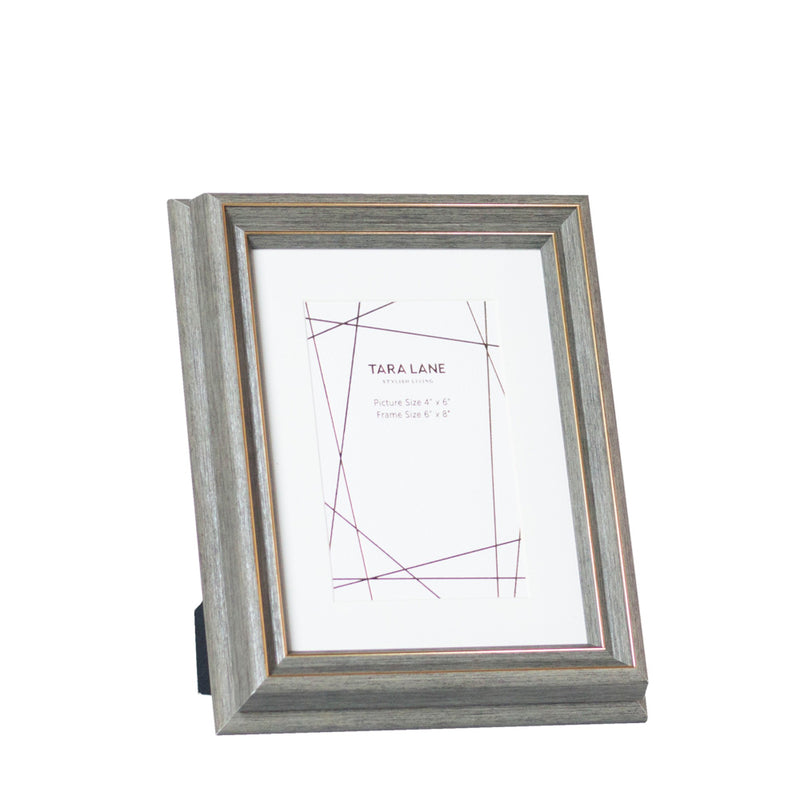 Tara Gallery photo frame 4 x 6 gold ridge