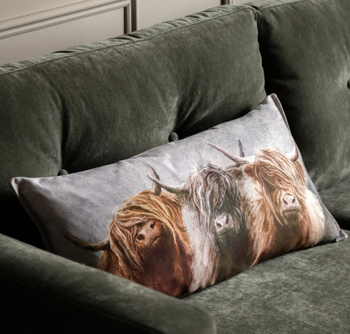 Gallery Highland Cow Trio Cushion