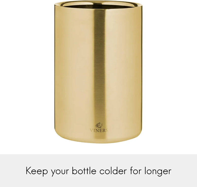 Viners Barware 1.3l Gold Double Walled Wine Cooler