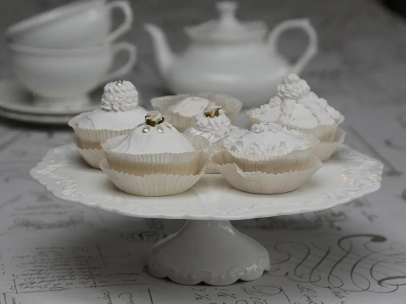 Chic Antique Provence Cake Plate on Foot