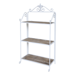 Chic Antique Shelving Unit with 3 shelves in Wood