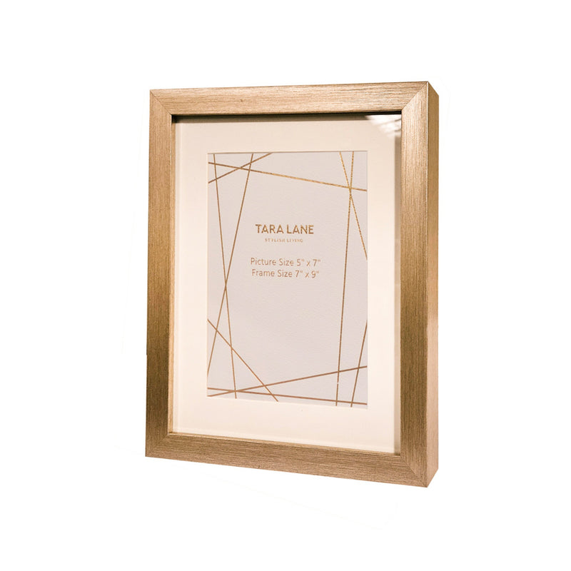 Tara Gallery photo frame 5 x 7 champagne