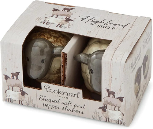 Cooksmart Highland Sheep Shaped Salt and Pepper Shakers