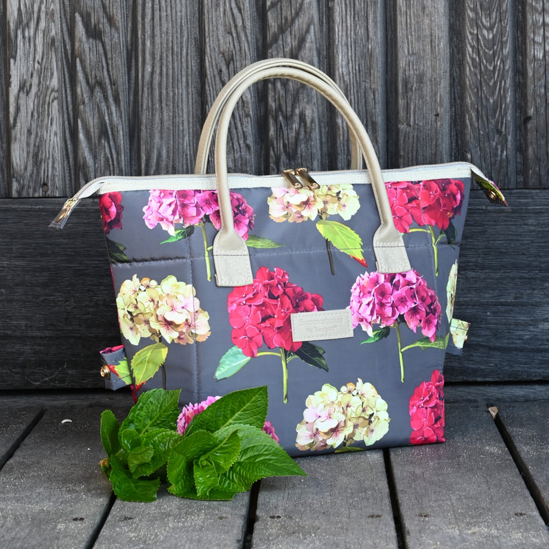 Beau SK Hydrangea Convertible Lunch Bag Dark Stone