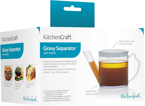 Kitchencraft Gravy/Fat Separator 500ml plastic