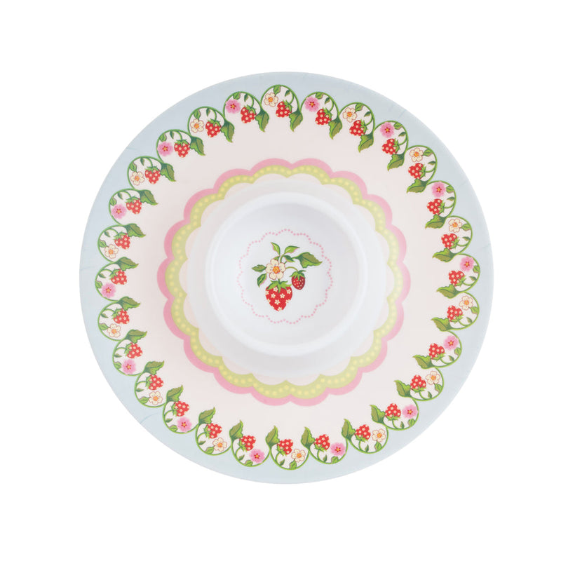 Cath Kidston Strawberry Melamine Chip & Dip Tray