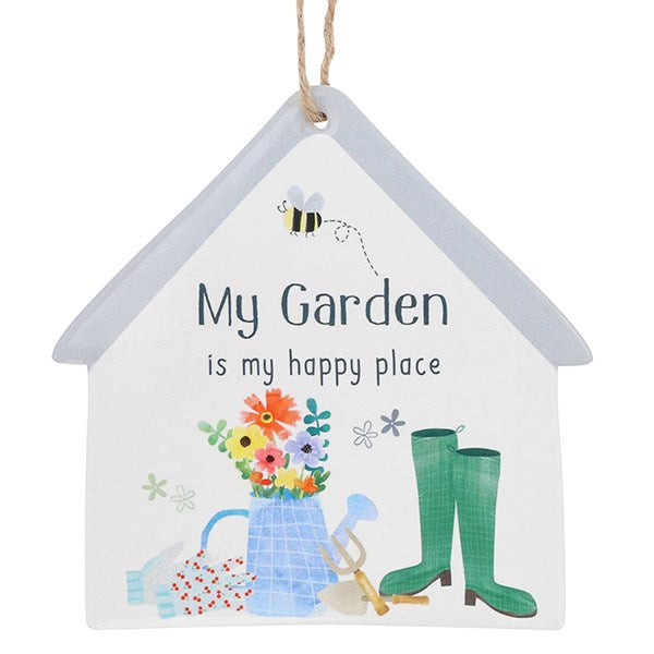 JD Happy Garden Hanging Plaque Garden