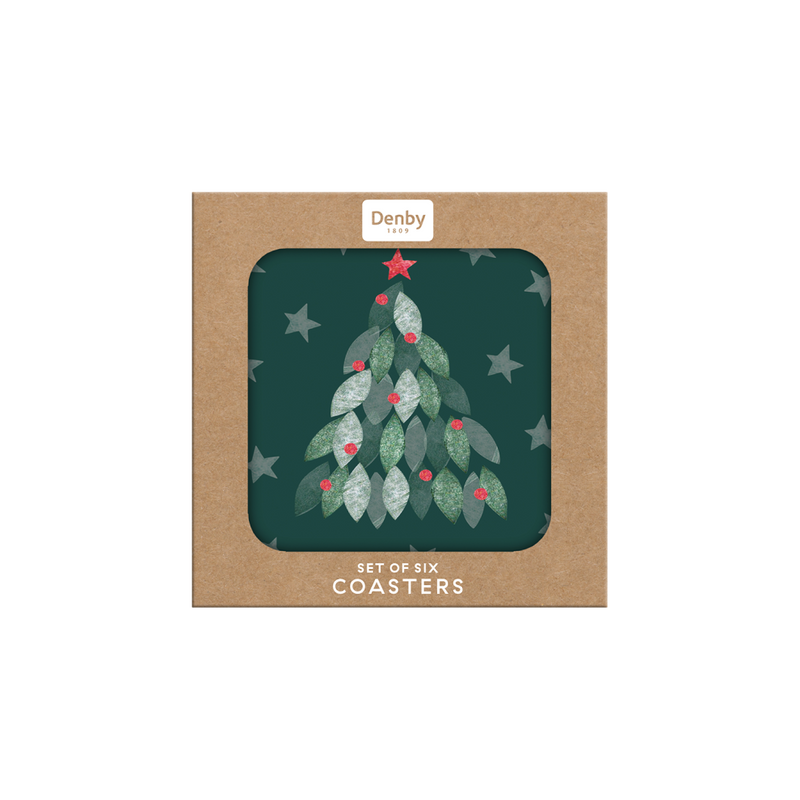 Denby Evergreen Set Of 6 Coasters