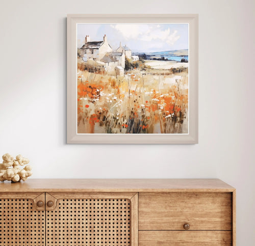 Art Meadow Retreat Framed Canvas