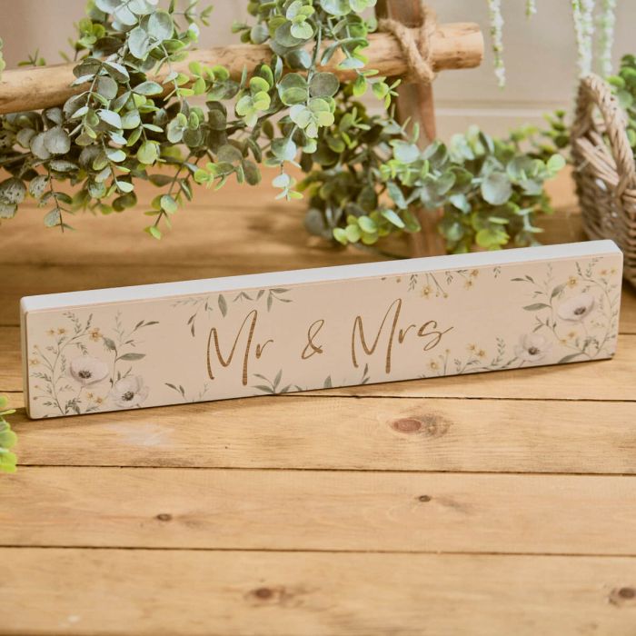 RL WEDDING ENGRAVED MR AND MRS PLAQUE