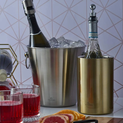Viners Barware 1.3l Gold Double Walled Wine Cooler