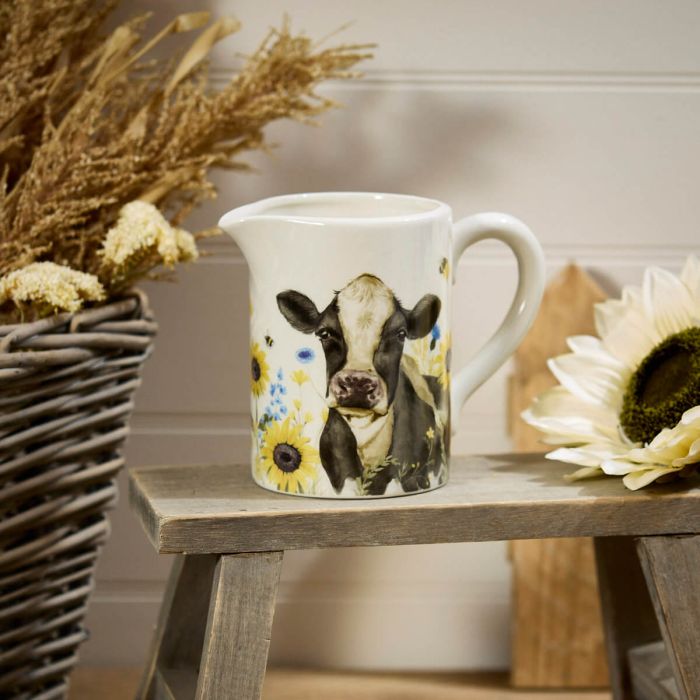 RL FRIESIAN COW FULL WRAP STONEWARE JUG