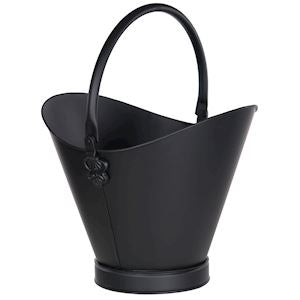 WJS BLACK COAL BUCKET 36x31x31cm A1008