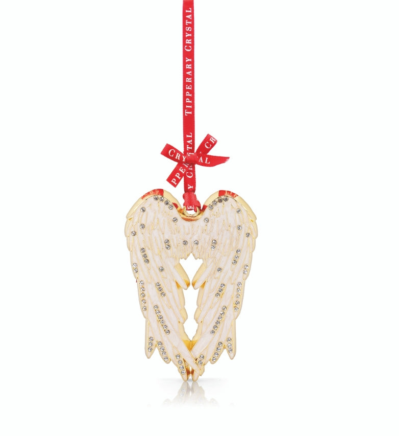 Tipperary Crystal Sparkle Angel Wings Decoration