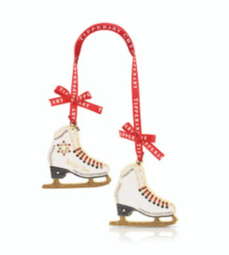 Tipperary Crystal Sparkle Ice Skates Decoration