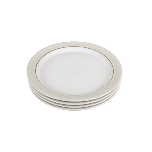 Denby Natural Canvas Set Of 4 Dinner Plates