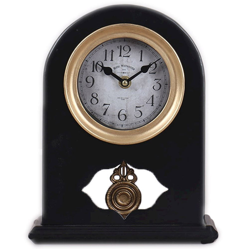 WJS METAL PENDULUM MANTLE CLOCK 20x10x25cm