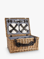 Beau Three Rivers 4 Person Filled Luxury Picnic Basket / Hamper