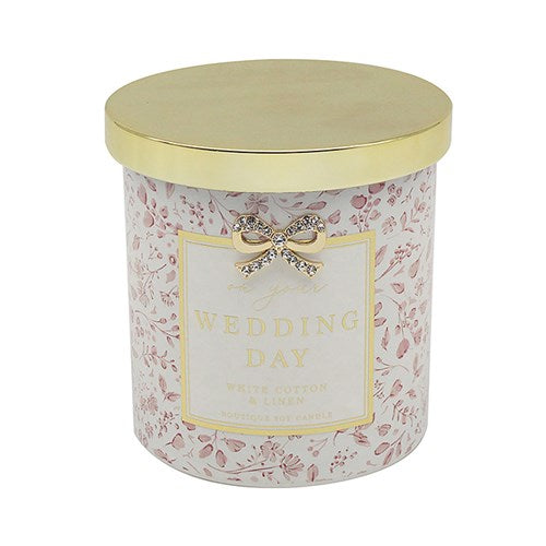 JD Hearts Design Candle Wedding Day