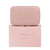 WID Amore pink velvet jewellery Box Beautiful Bride