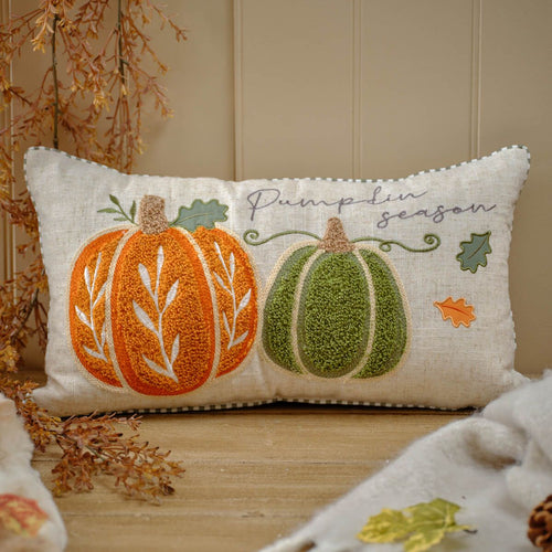 RL HARVEST HOME PUMPKIN SEASON APPLIQUED CUSHION