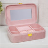 WID Amore pink velvet jewellery Box Beautiful Bride