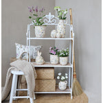 Chic Antique Shelving Unit with 3 shelves in Wood