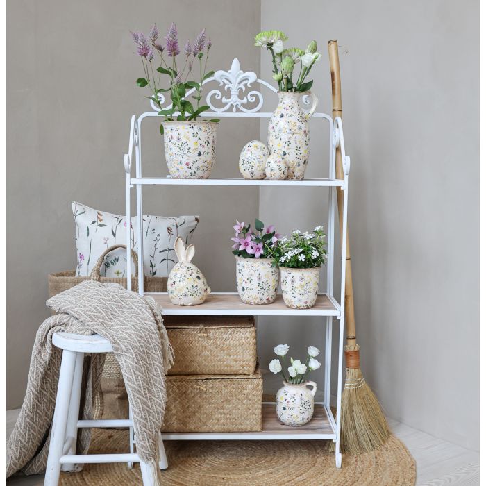 Chic Antique Shelving Unit with 3 shelves in Wood