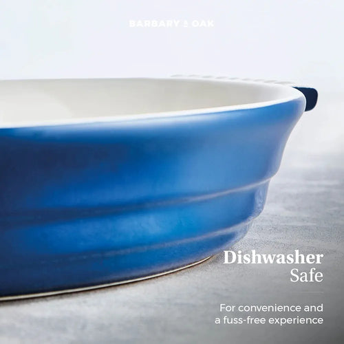 Barbary and Oak Oval Oven Dish, Set of 2 Blue
