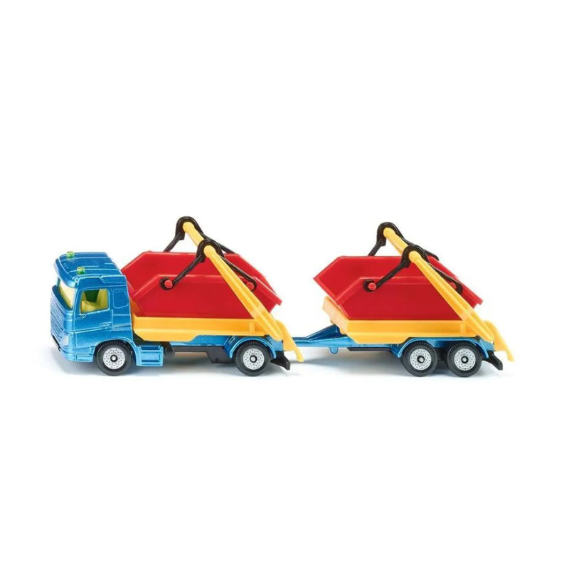 SIKU 1:87 TRUCK WITH SKIP & TRAILER