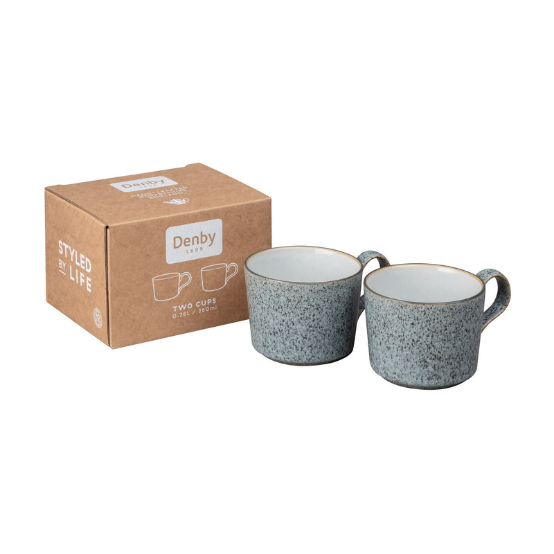 Denby Studio Grey Brew Tea/Coffee Cup Set Of 2