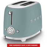 Smeg Matte Emerald Green 2 Slice Toaster